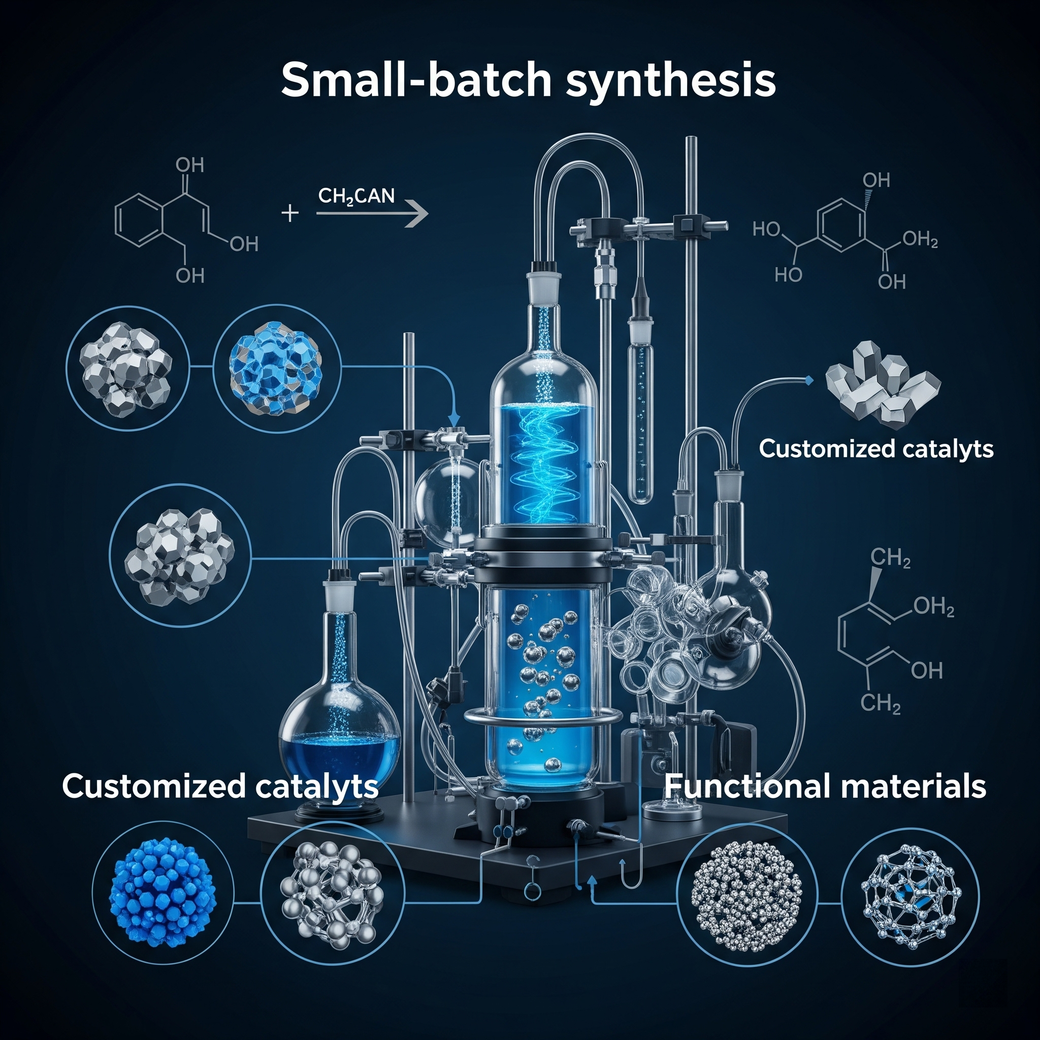 Small-batch synthesis schematic