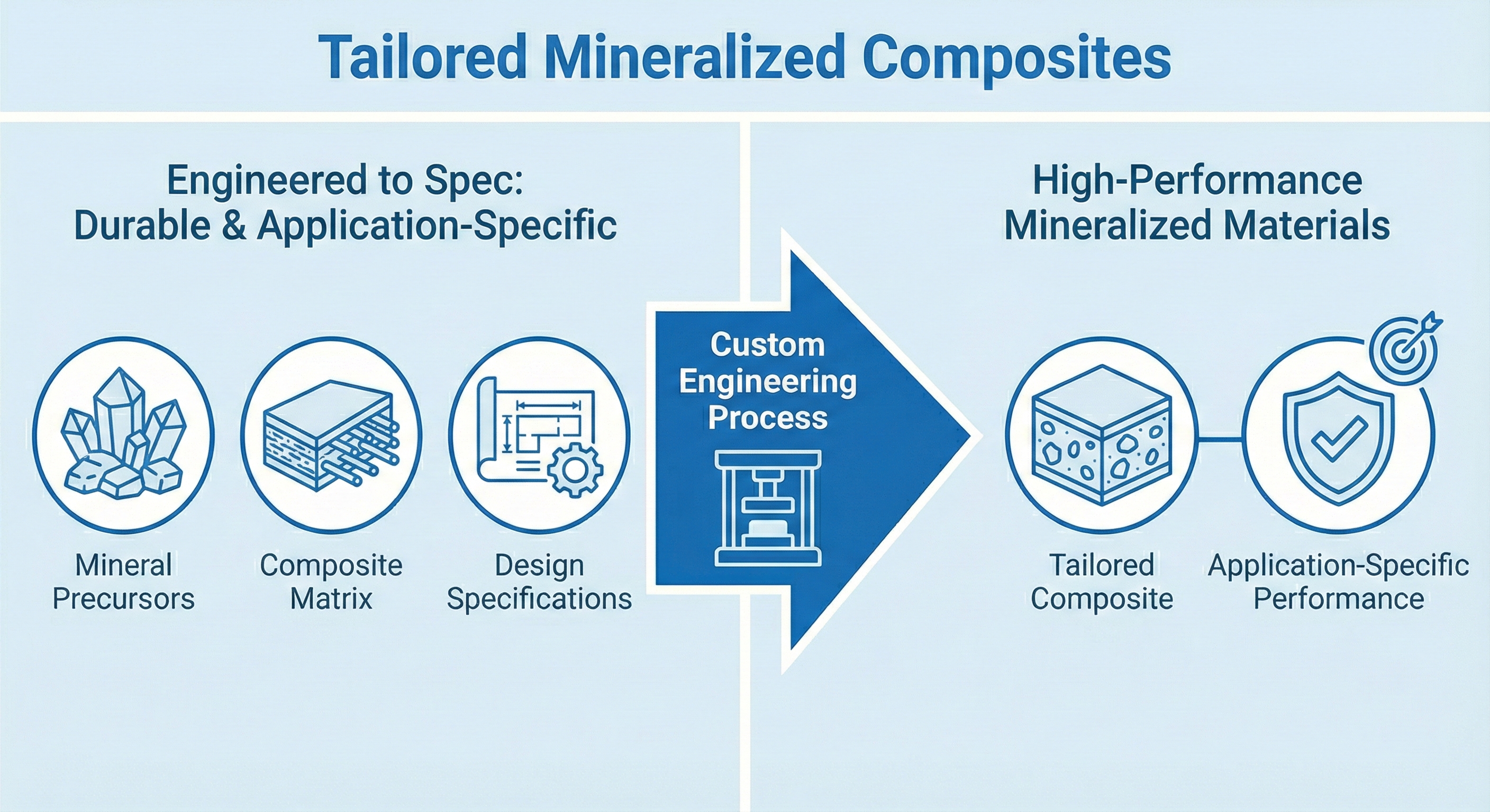Tailored mineralized composites